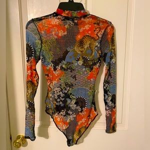 Unique Cherry blossom, Lion bodysuit